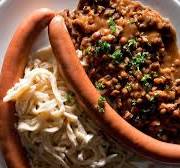 Linsen mit Spätzle