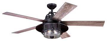 Casa vieja tropical outdoor ceiling fan with light at a glance the included remote control allows you to easily operate the fan and change up your settings. Charleston 56 In Bronze Farmhouse Outdoor Ceiling Fan Led Light Kit Remote Transitional Ceiling Fans By Buildcom Houzz