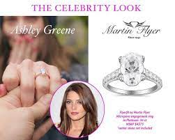 Congratulations To Ashley Greene On Her Engagement And Gorgeous Ring Getthelook Ashl Micro Pave Engagement Rings Martin Flyer Solitaire Engagement Ring