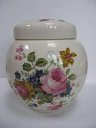 Vintage chinese 9 floral cloisonne ginger jar with lid blue. Sadler Ginger Jar Floral Ginger Jar Cottage Chic Jar Etsy Ginger Jars Ginger Jar Decor Jar