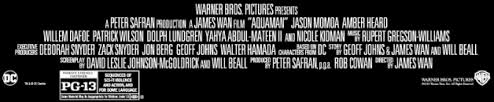 Also on opening versus closing credits. Aquaman Movie Rating Officially Revealed The Credits Disclose A Surprising Name