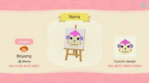 She has a rare music box that plays k.k. Nana Acnh Villager Portrait Qr Code In 2021 Animal Crossing Pc Animal Crossing Animal Crossing Qr
