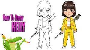 Descargar imágenes png de free fire mega idea. How To Draw And Coloring Free Fire Kelly Step By Step For Kids Youtube