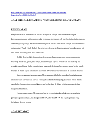 Majlis adat istiadat diraja by aizuddin hm. Adat Pantang Melayu