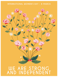 ✓ free for commercial use ✓ high quality images. International Women S Day Flower Heart Poster Download Free Vectors Clipart Graphics Vector Art