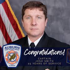 Please help us congratulate our June service milestones! Auburn Fire  Department 🚒 Deputy Fire Chief Matt Jordan — 30 years of service Training  Officer Anthony Gilmore — 25 years of service Captain