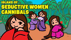 The Island of Seductive Women Cannibals | Japanese Buddhist Lore - YouTube