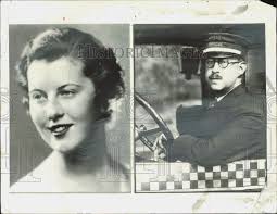 1936 Press Photo Ellen French Astor and Francis French driving taxi in New  York