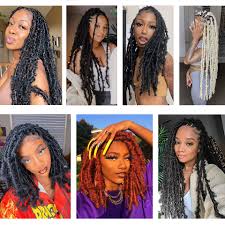 Butterfly locs with color green. Leeven 12 18 24 Butterfly Locs Crochet Hair Butterfly Bob Faux Locs Curly Crochet Braids Hair 613 Copper Messy Soft Locs Curly Dreadlocs Aliexpress