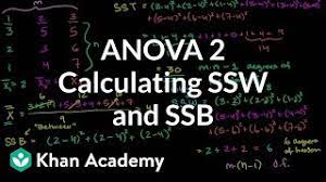 How is the mean square computed from the sum of squares? Anova 2 Calculating Ssw And Ssb Total Sum Of Squares Within And Between Video Khan Academy