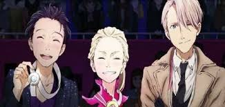 Xmorfium Yurio With Other Competitors Vs Yurio With His Proud Dads Yuri And Victor Yuri On Ice Yuri Yurio