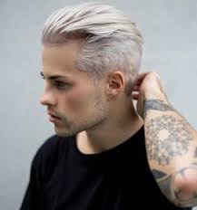Men can maintain the top long, through front strands kept long as compared to those in back. 15 White Hair Men Ideas Mens Hairstyles White Hair White Hair Men