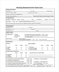 Free 22 Nursing Assessment Forms In Pdf