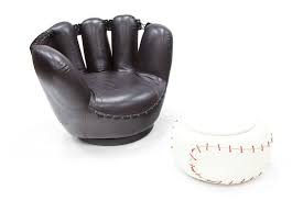 Baseball Glove Chair Ottoman Baseball Chair Baseball Glove Game Room Chairs