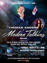 Modern Talking You Re My Heart You Re My Soul Official Music Video Thomas Anders Modern Talking Band Concert In Seattle Thomas Anders Modern Talking Modern Talking Modern Talking Band