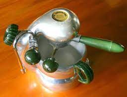 Atomic Coffee Machine Bakelite Green Super Old