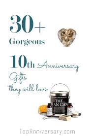 Give daffodils, which are the traditional 10th wedding anniversary flower. Modern 10 Year Anniversary Present Ideas
