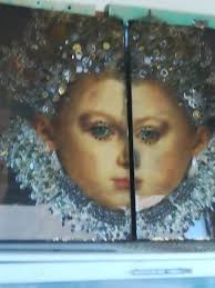 Cogs, clock, keys, glass metal you name it i put it on, with acrylic paints  and 5 coats of resin, standing 2x70x60.