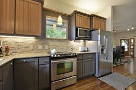 two toned kitchen cabinets as