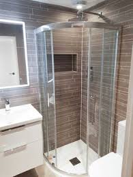 Corner showers for small bathrooms are most suited if you are not a tub person or you don't have enough space to put in a bathtub that fits your size requirements as well as that of the bathroom area. 28 Bath Shower Screens Ideas Bath Shower Screens Small Bathroom Shower