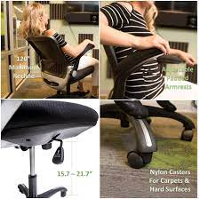 sleekform office desk chair ergonomic midback swivel task chair with lumbar support height adjustable seat officechairsmo office desk chair desk chair chair