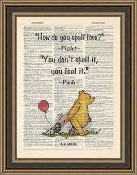 Winnie the pooh, the silliest of silly old bears, has his own national day, and today just happens to be it. Winnie The Pooh Quote How Do You Spell Loveprinted On A Etsy