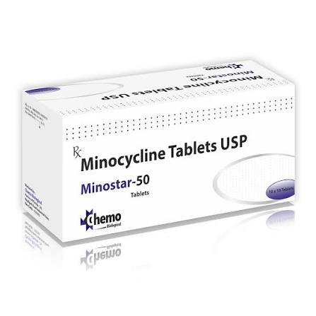 Minostar Minocycline 50mg Capsules at ₹ 3435/box in New Delhi | ID: 15296528397