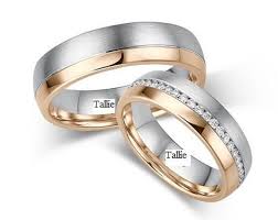 Diamond Wedding Bands 14k Two Tone Gold Wedding Rings His And Hers Matching Wedding Bands S Diamond Wedding Rings Sets Wedding Rings Matching Wedding Band Sets
