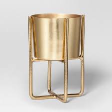 Elevated Planter Gold Project 62 Target Indoor Planters Wooden Plant Stands Target Home Decor