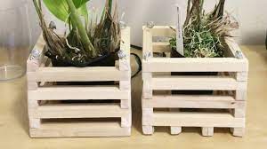 Most of the popular growing media, such as bark, sphagnum moss, coconut husk, charcoal can be used with these wooden orchid baskets. Making Vanda Baskets Basket Review Youtube