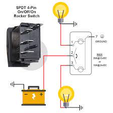 On/off switch & led rocker switch wiring diagrams | oznium. Spdt Marine Rocker Switch On Off On Mgi Speedware