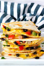 Veggie Quesadillas With Black Beans And Cheese The Anthony Kitchen Recipe Vegetarian Quesadillas Recipes Recipes Veggie Quesadilla