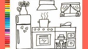 Hoy te brindamos el modelo de unas uvas. Como Dibujar Y Colorear Cocina Dibujos Para Ninos Youtube