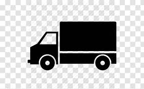 White delivery truck isolated on white background white delivery truck in suburb street. Van Delivery Car Truck Black And White Icon Vector Transparent Png
