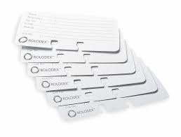 The name rolodex has become somewhat genericized for any personal organizer performing this function. Rolodex Business Card Refills Lined Pk100 2nrl7 67553 Grainger