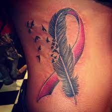 Underneath the ribbons, it says, 'courage, hope, strength.' Cancer Ribbon Tattoos Designs Ideas To Give Support To The Sufferers Inspirationseek Com