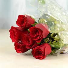 Roses are most popular world wide both because of their color and exceptional fragrance. 6 Pcs Of Red Roses Bunch Roses Flowers For Mom