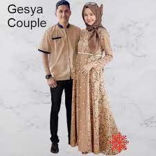 Butik jateng specialis couple muslim. Gesya Couple Couple Brukat Baju Pesta Baju Pasangan Muslim Modern 2021 Barang Sesuai Foto Lazada Indonesia