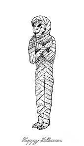 Kids and teens will enjoy drawing their very own mummy figure with easy to follow tutorial steps…with illustrations to demonstrate each step. Hand Drawn Of Mummy For Halloween Celebration Drawing By Iam Nee