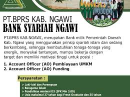 Persyaratan kerja di cwii sragen : Lowongan Kerja Bank Syariah Kabupaten Ngawi Pemerintah Kabupaten Ngawi