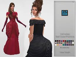 January 2017 in the sims 4 packs discussion. Elfdor S Victorian Ball Gown Patricia