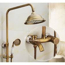 Antique Brass Bathroom Faucet Brushed Gold Single Handle Vintage In 2020 Antique Brass Bathroom Faucet Bathroom Faucets Brass Bathroom