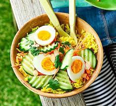 Curried Rice Egg Salad Recipe Bbc Good Food Recipes Curry Rice Vegan Katsu Curry