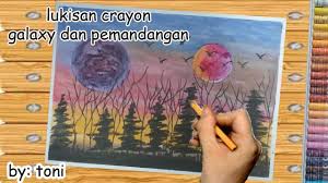 Oil pastel paintings, oil pastel art, oil pastel drawings, oil pastels, art drawings for kids, kids artwork, easy drawings, crayon drawings video cara menggambar dan mewarnai pohon menggunakan greebel artist oil pastel. 11 Lukisan Pemandangan Dengan Oil Pastel Pemandangan Indah Sekali