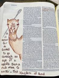 He was trying to emphasise how hard it is to rely upon god when one can rely upon one's wealth instead. Pin On Bible Journaling By Dea