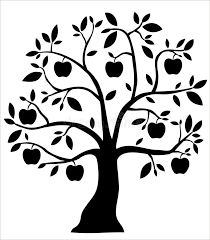 Apple Tree Clip Art Black And White Decorative Black Apple Tree Illustration Of Decorative Black Apple Tree Sponsored Apple Black Decorative Deco Tree Illustration Apple Tree Tree Art