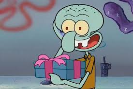 It is a very clean transparent background image and its resolution is 391x536 , please mark the image source when quoting it. He Made Me A Present Hah It S Probably A Jellyfish Net Or An Old Krabby Patty Or Pfft His Favorite Underpants Spongebob