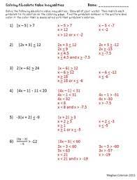 Solving absolute value inequalities is a lot like solving absolute value equations, but there are a couple of extra details to keep in mind. 29 Absolute Value Inequalities Worksheet Answers Free Worksheet Spreadsheet