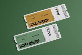Tickets Mockup Set 17 Styles In 2020 Postcard Mockup Ticket Design Mockup