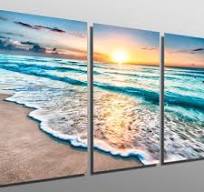 Metal Print - Big Ocean Wave Wall Art. Huge Wave Around ...